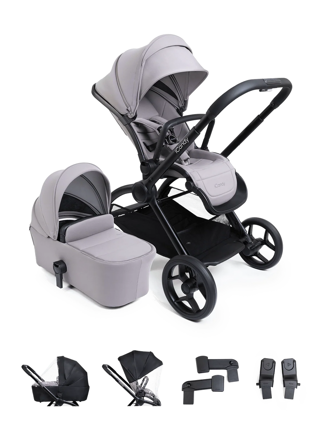 Core 2 Storm Grey Pushchair and Carrycot