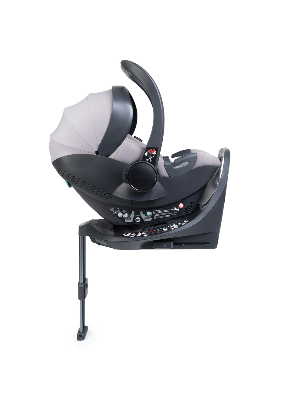 Core 2 Storm Grey Pushchair and Carrycot - Complete 360 Car Seat Bundle