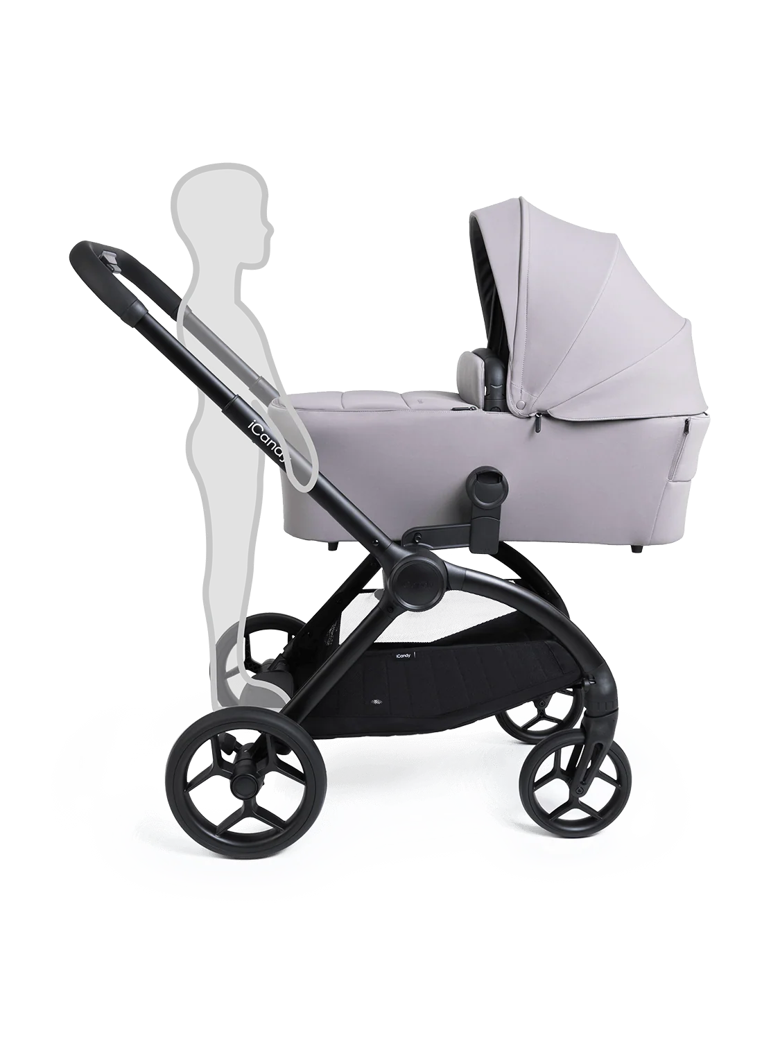 Core 2 Storm Grey Pushchair and Carrycot - Complete 360 Car Seat Bundle