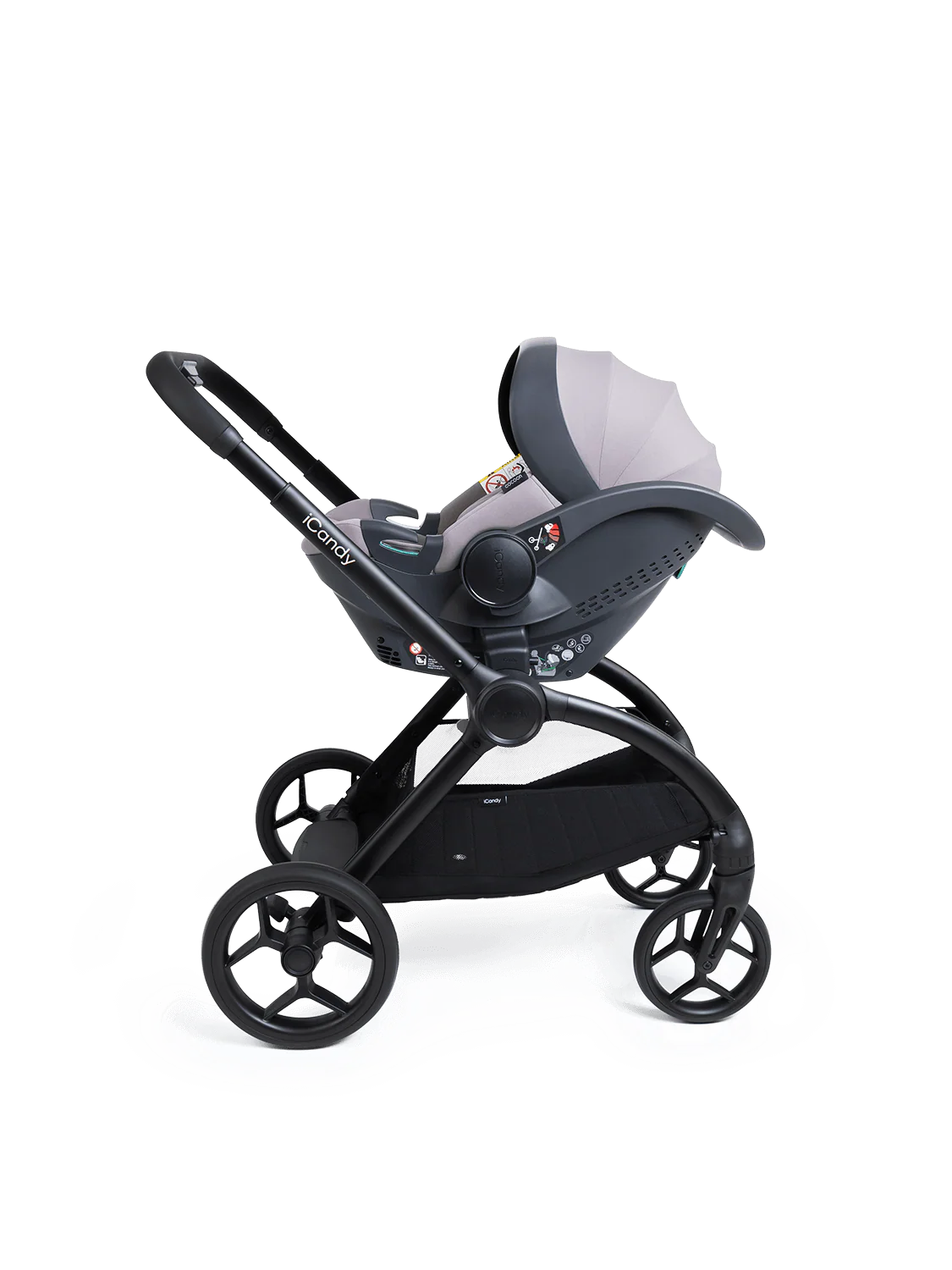 Core 2 Storm Grey Pushchair and Carrycot - Complete 360 Car Seat Bundle