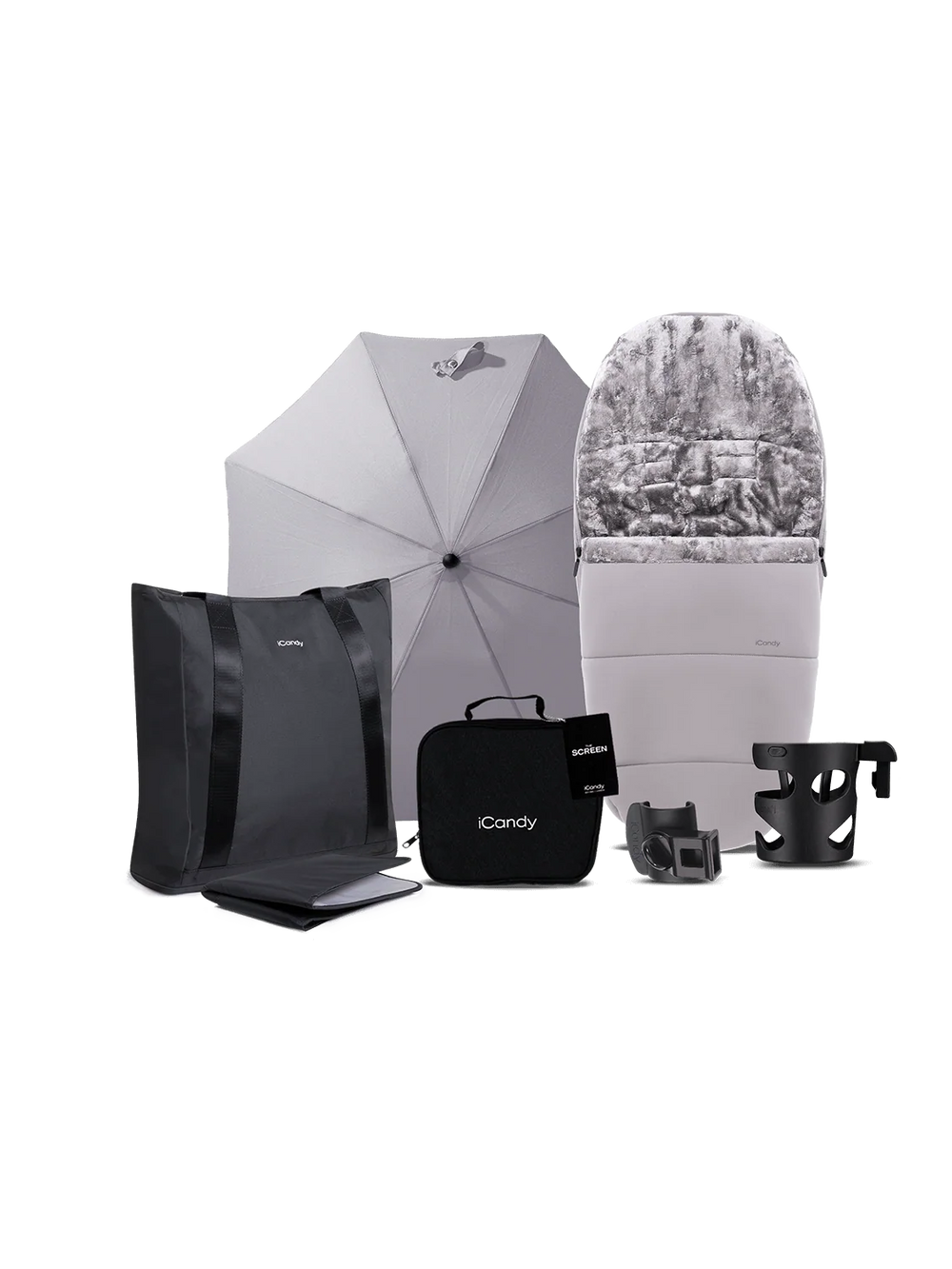 Core 2 Storm Grey Pushchair and Carrycot - Complete Bundle