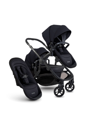 Orange 4 Black Double Pushchair Bundle