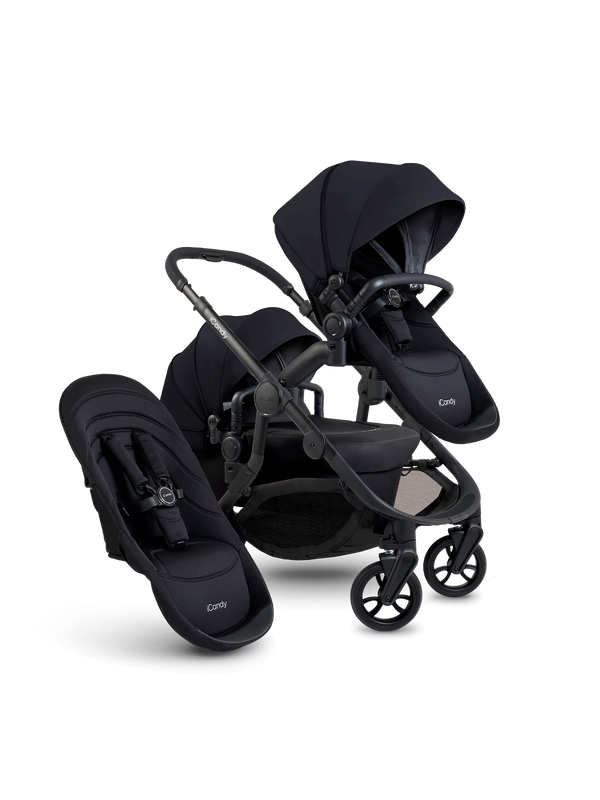 Orange 4 Black Double Pushchair Bundle