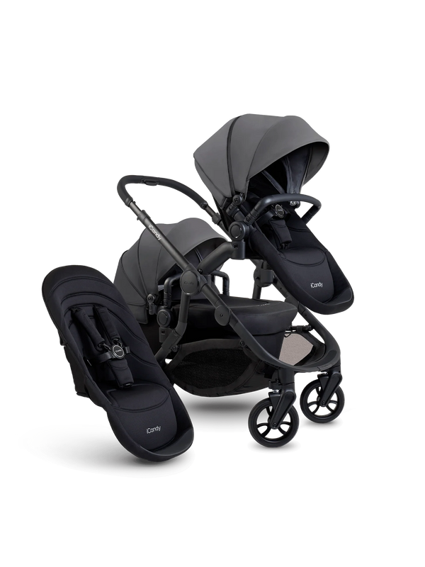 Orange 4 Fossil Double Pushchair Bundle