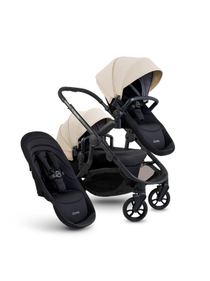 Orange 4 Latte Double Pushchair Bundle