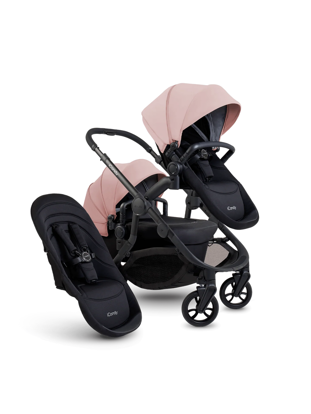 Orange 4 Rose Double Pushchair Bundle