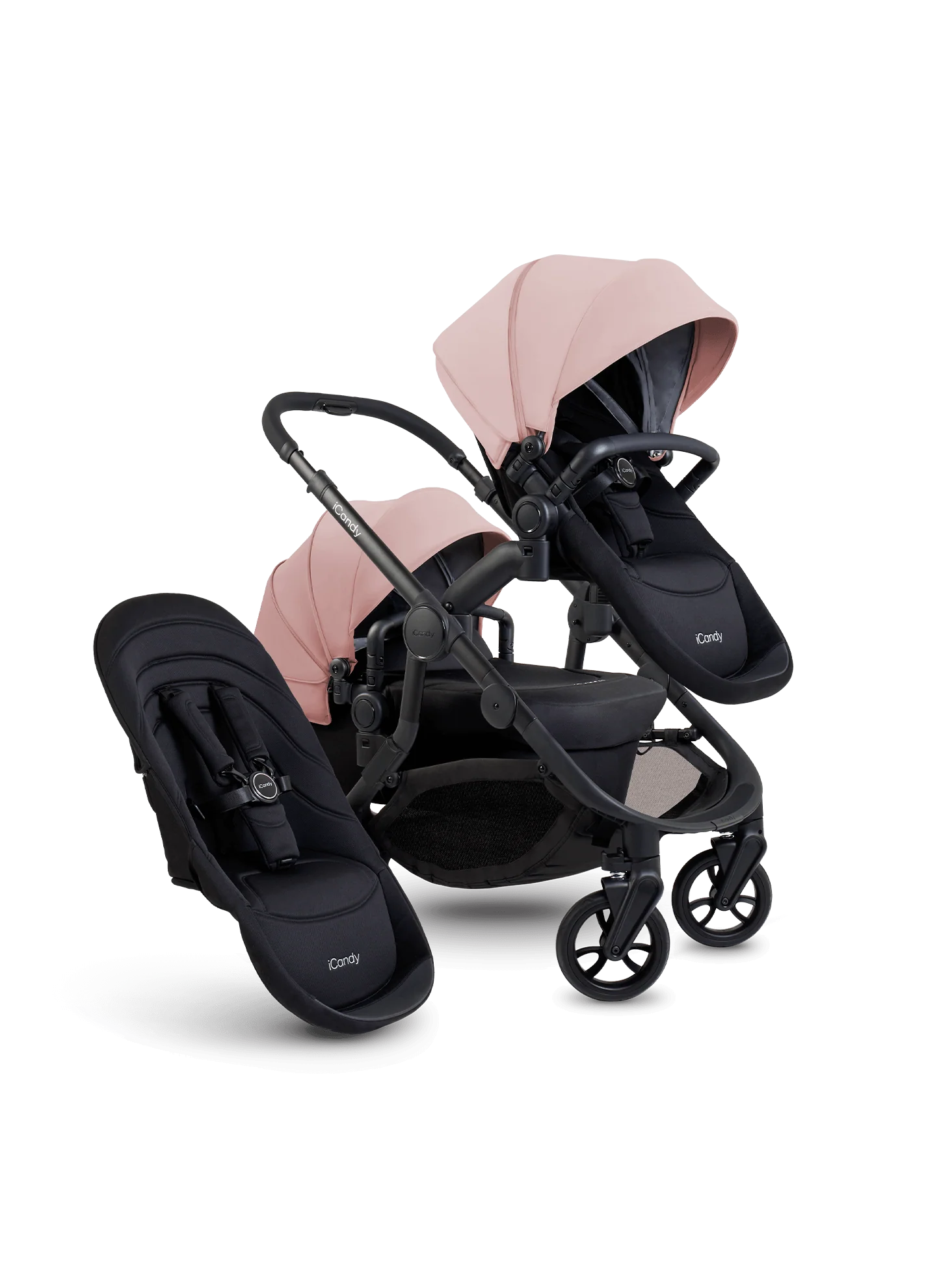 Orange 4 Rose Double Pushchair Bundle