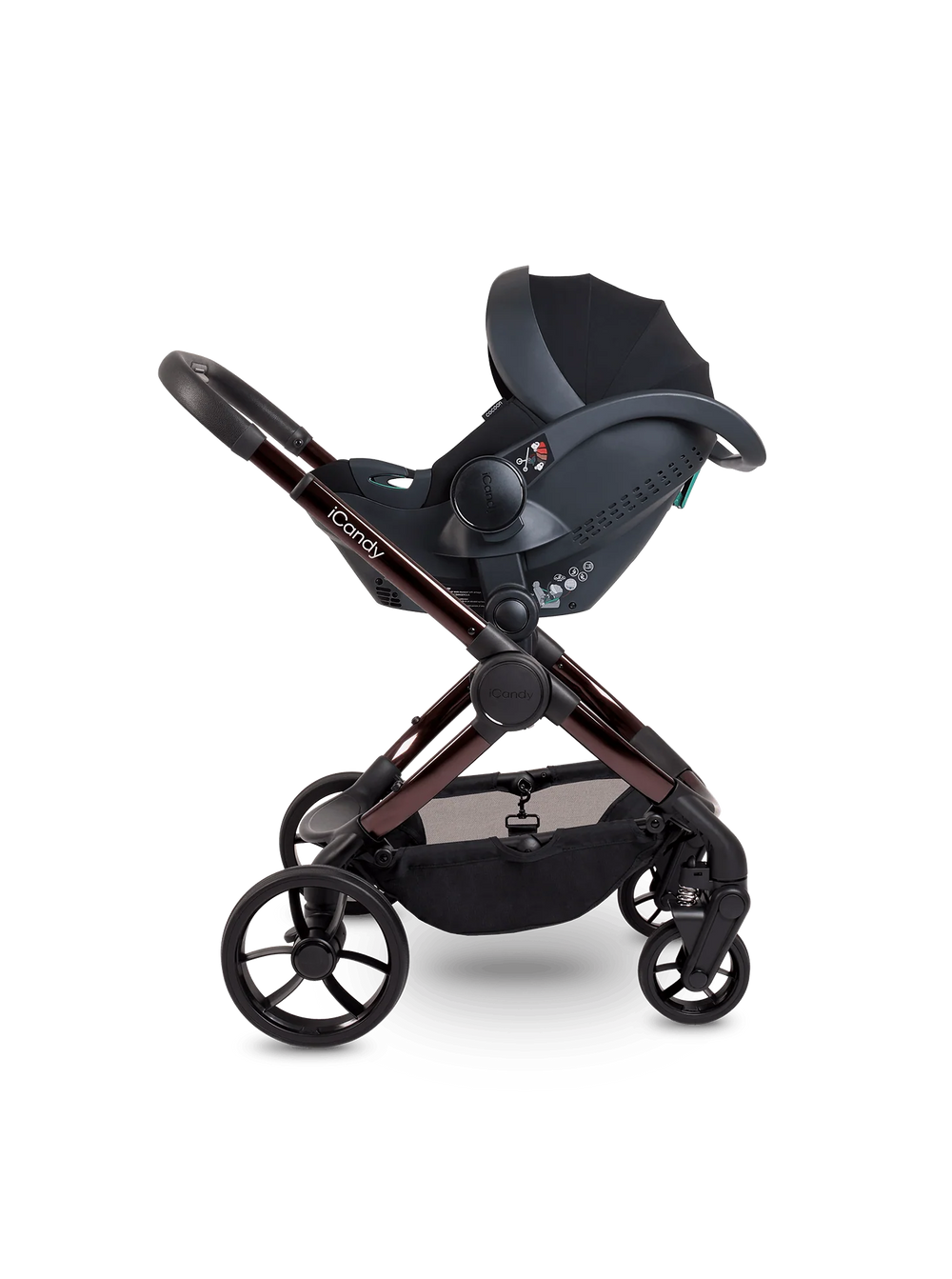Peach 7 Coco Pushchair and Carrycot - Complete 360 Car Seat Bundle