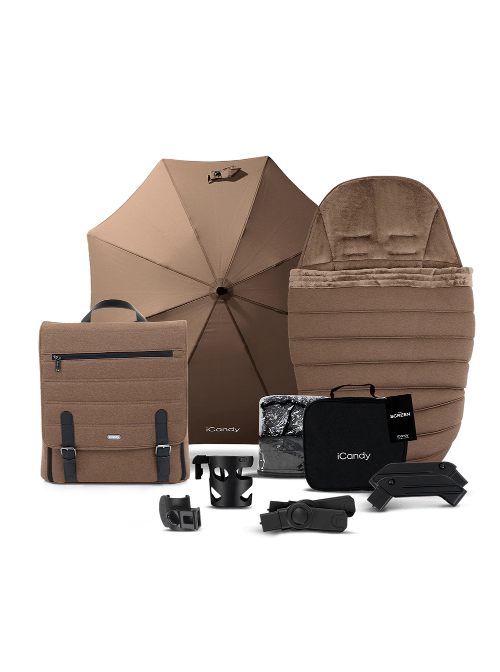 Peach 7 Coco Pushchair and Carrycot - Complete 360 Car Seat Bundle