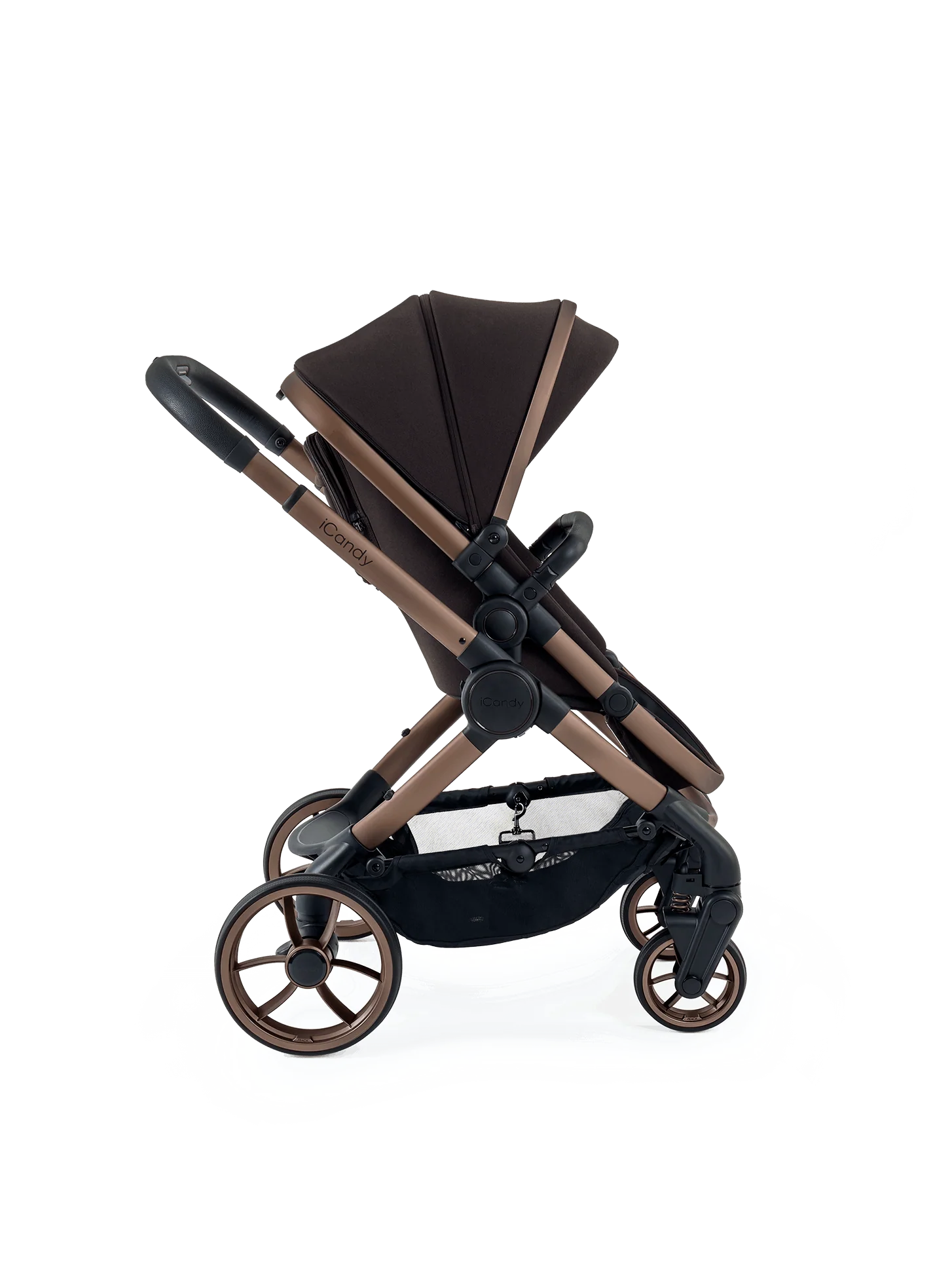 Peach 7 Pecan Pushchair and Carrycot - Complete 360 Car Seat Bundle