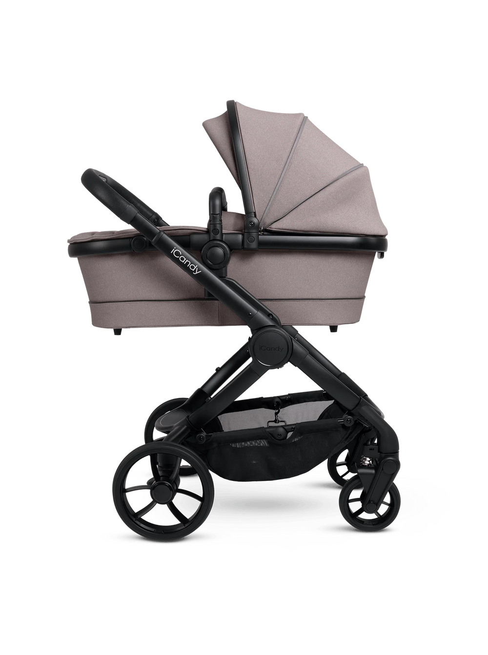 Peach 7 Porcini Pushchair and Carrycot - Complete 360 Car Seat Bundle