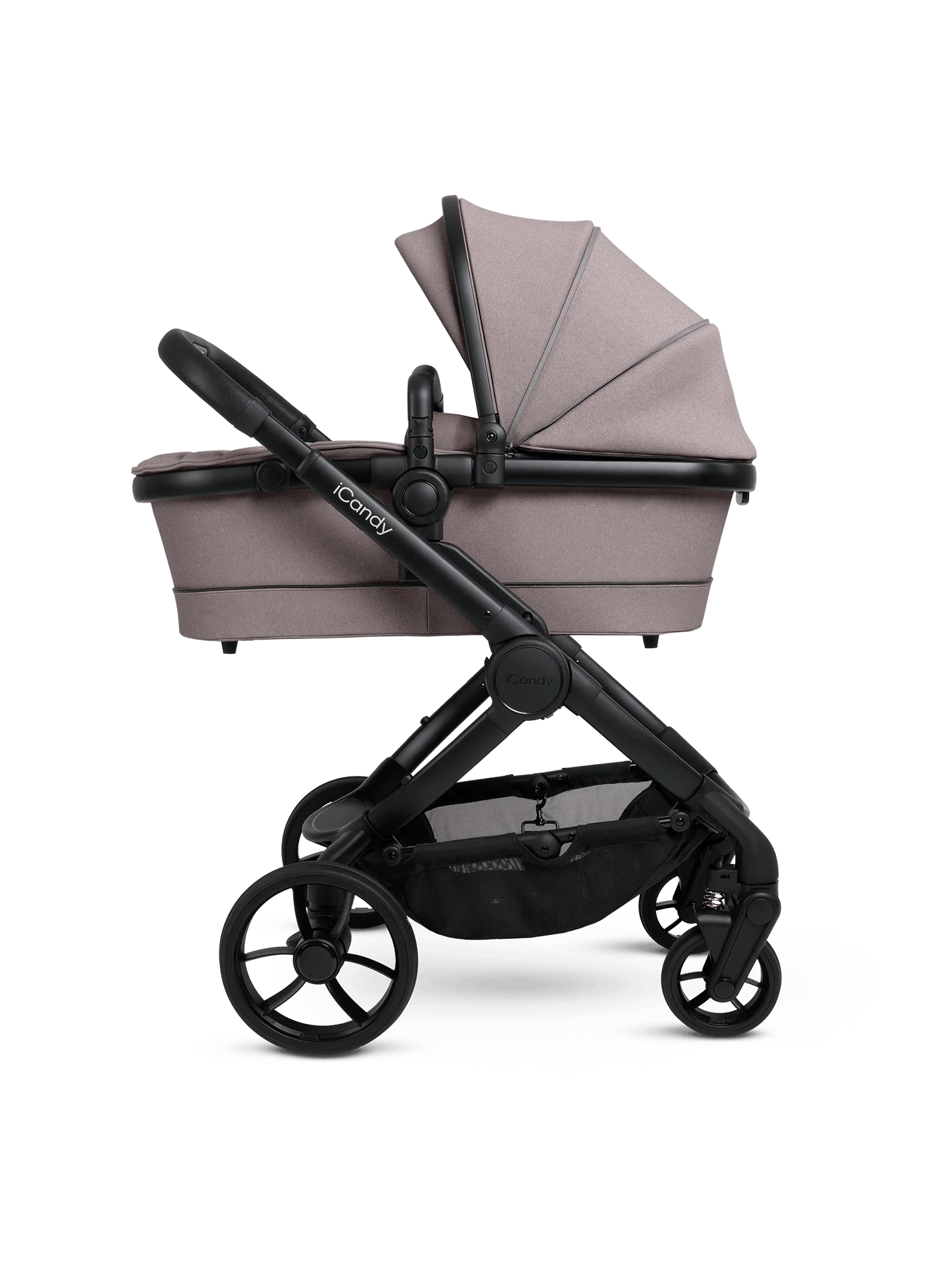 Peach 7 Porcini Pushchair and Carrycot - Complete 360 Car Seat Bundle