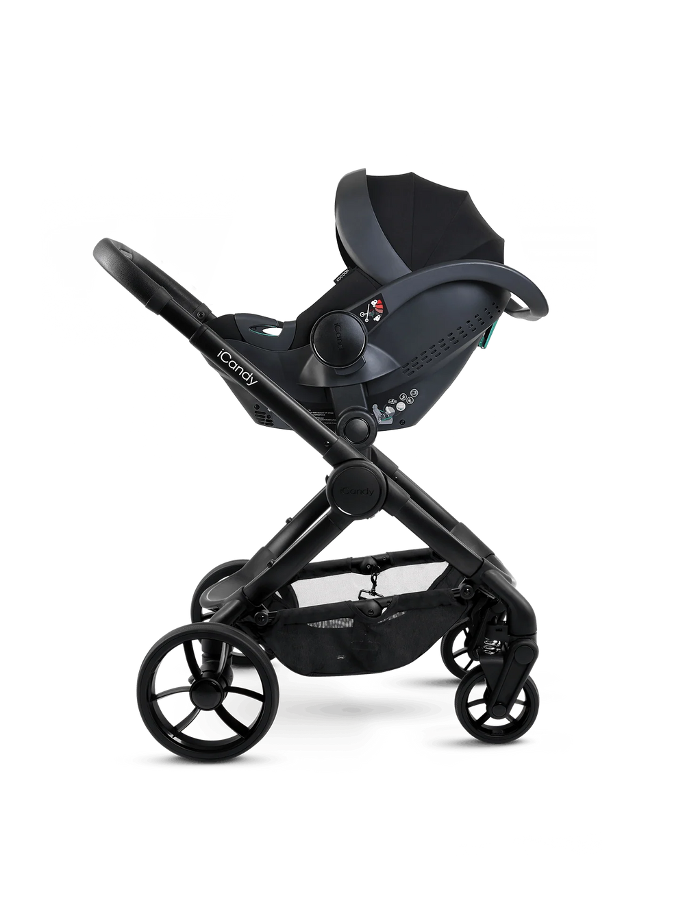 Peach 7 Porcini Pushchair and Carrycot - Complete 360 Car Seat Bundle