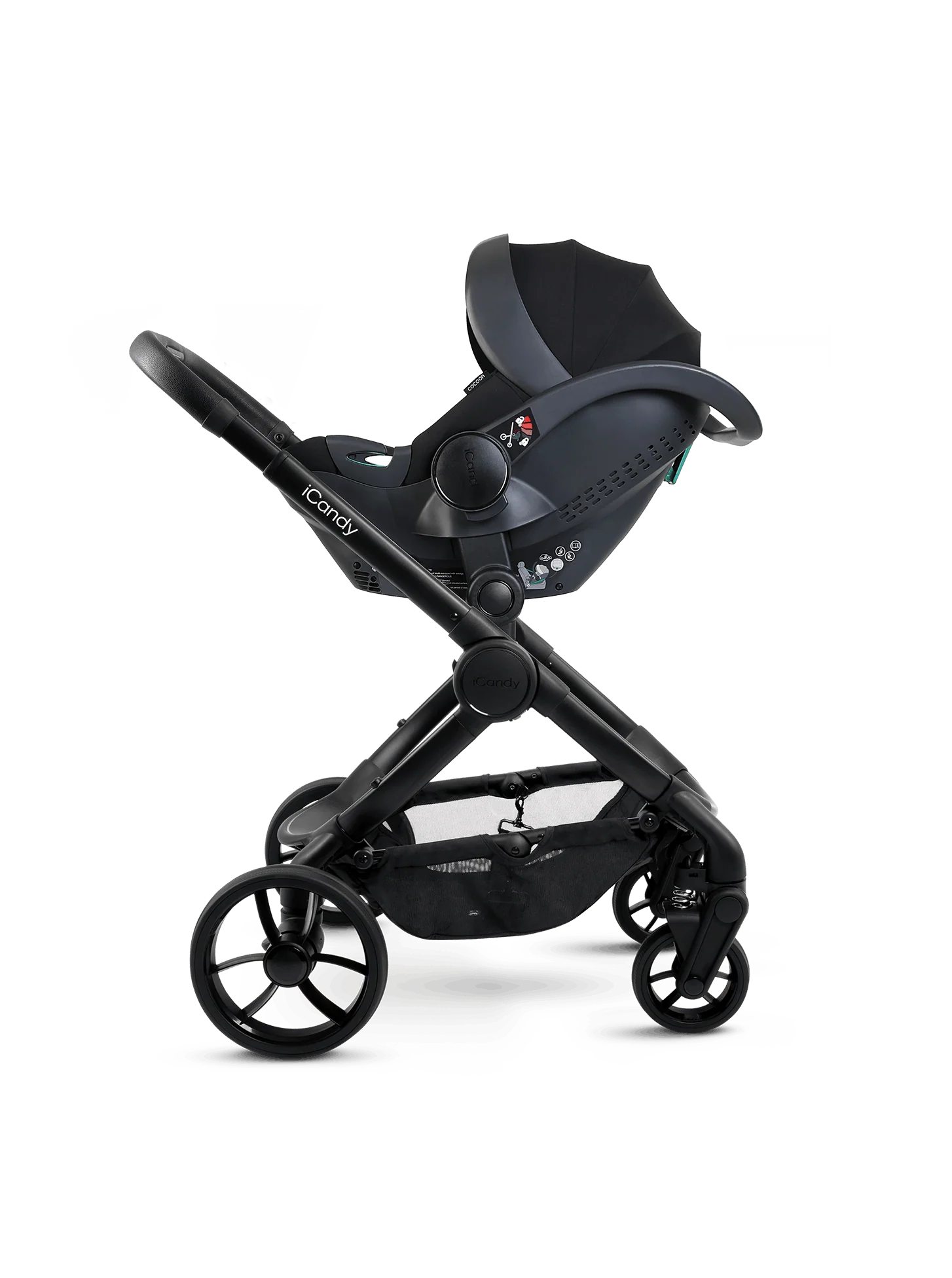 Peach 7 Porcini Pushchair and Carrycot - Complete 360 Car Seat Bundle