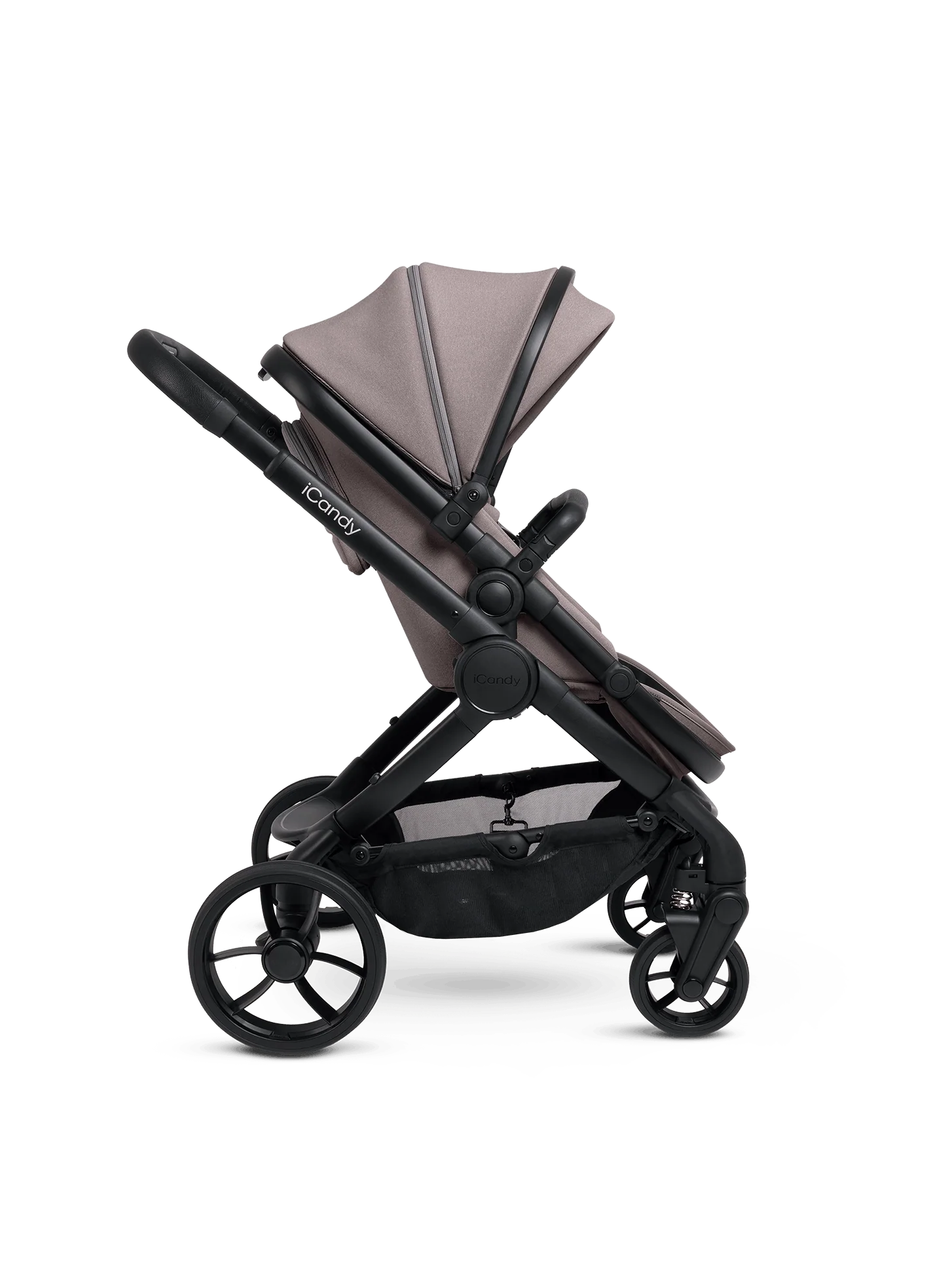 Peach 7 Porcini Pushchair and Carrycot - Complete 360 Car Seat Bundle