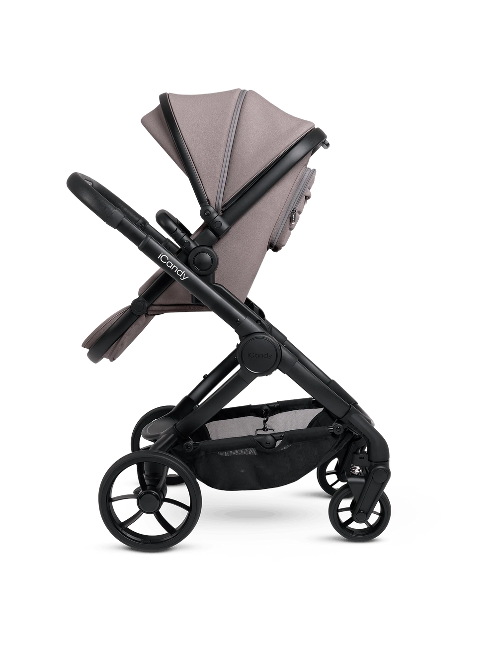 Peach 7 Porcini Pushchair and Carrycot - Complete 360 Car Seat Bundle
