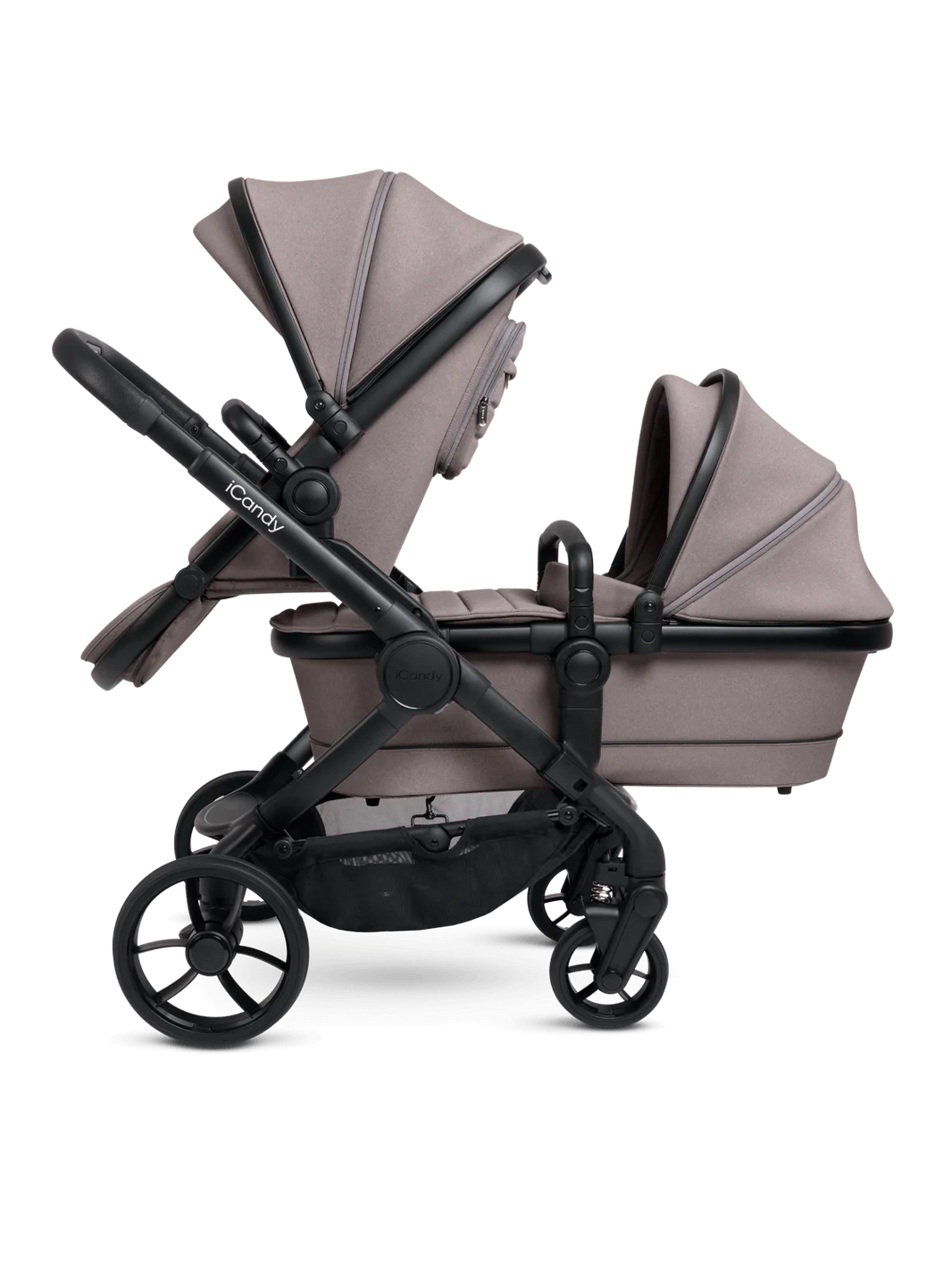 Peach 7 Porcini Pushchair and Carrycot - Double