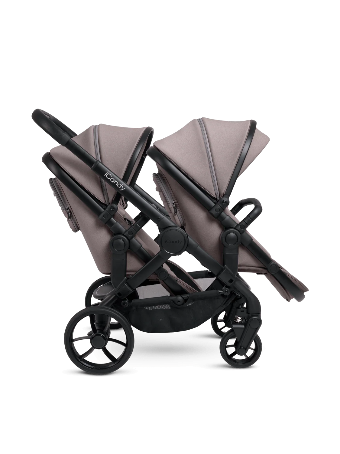 Peach 7 Porcini Pushchair and Carrycot - Double