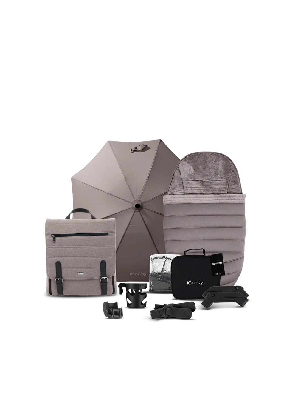 Peach 7 Porcini Pushchair and Carrycot - Complete Bundle
