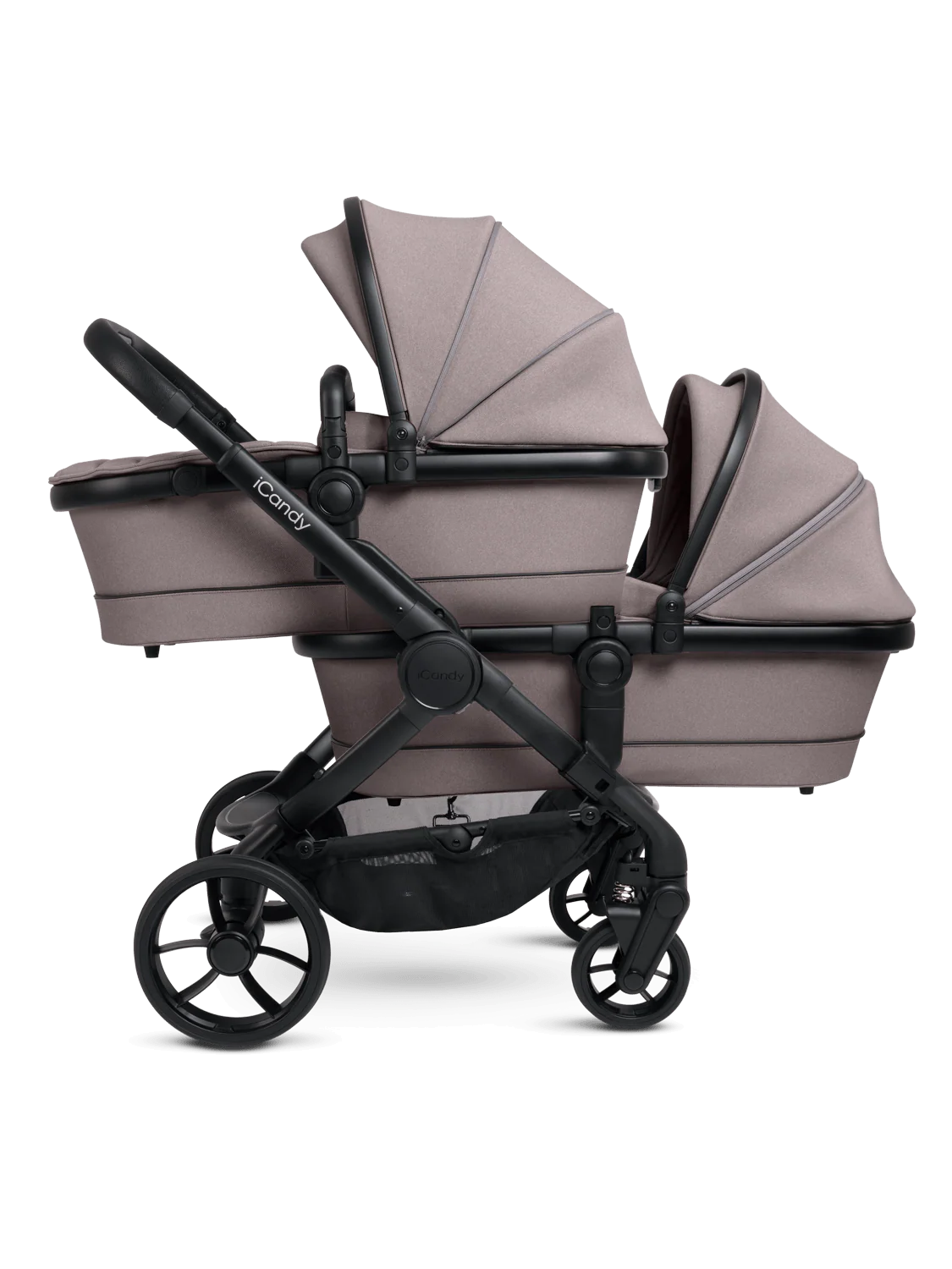 Peach 7 Porcini Pushchair and Carrycot - Twin