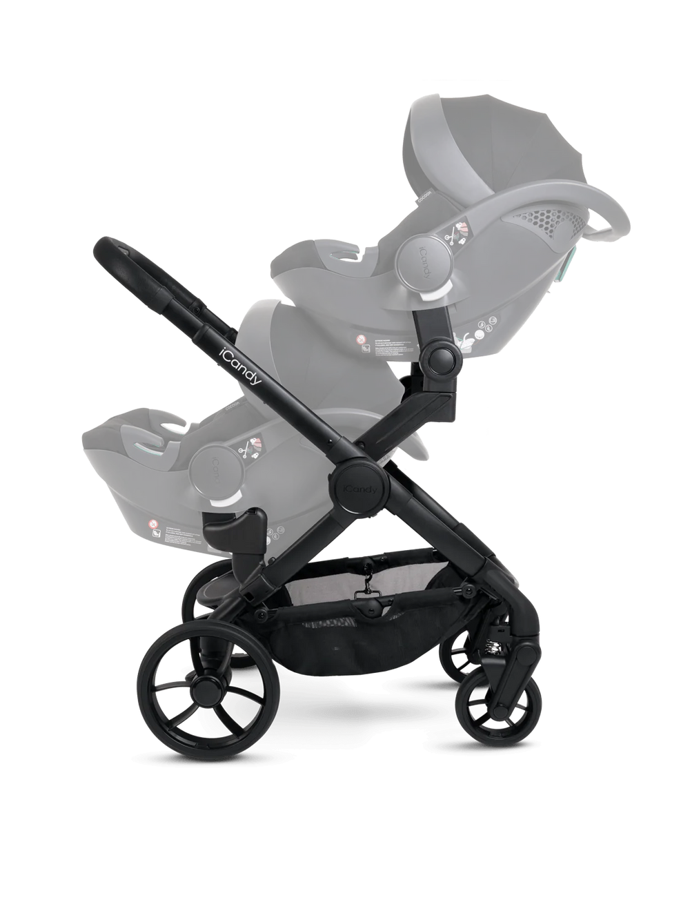 Peach 7 Porcini Pushchair and Carrycot - Twin