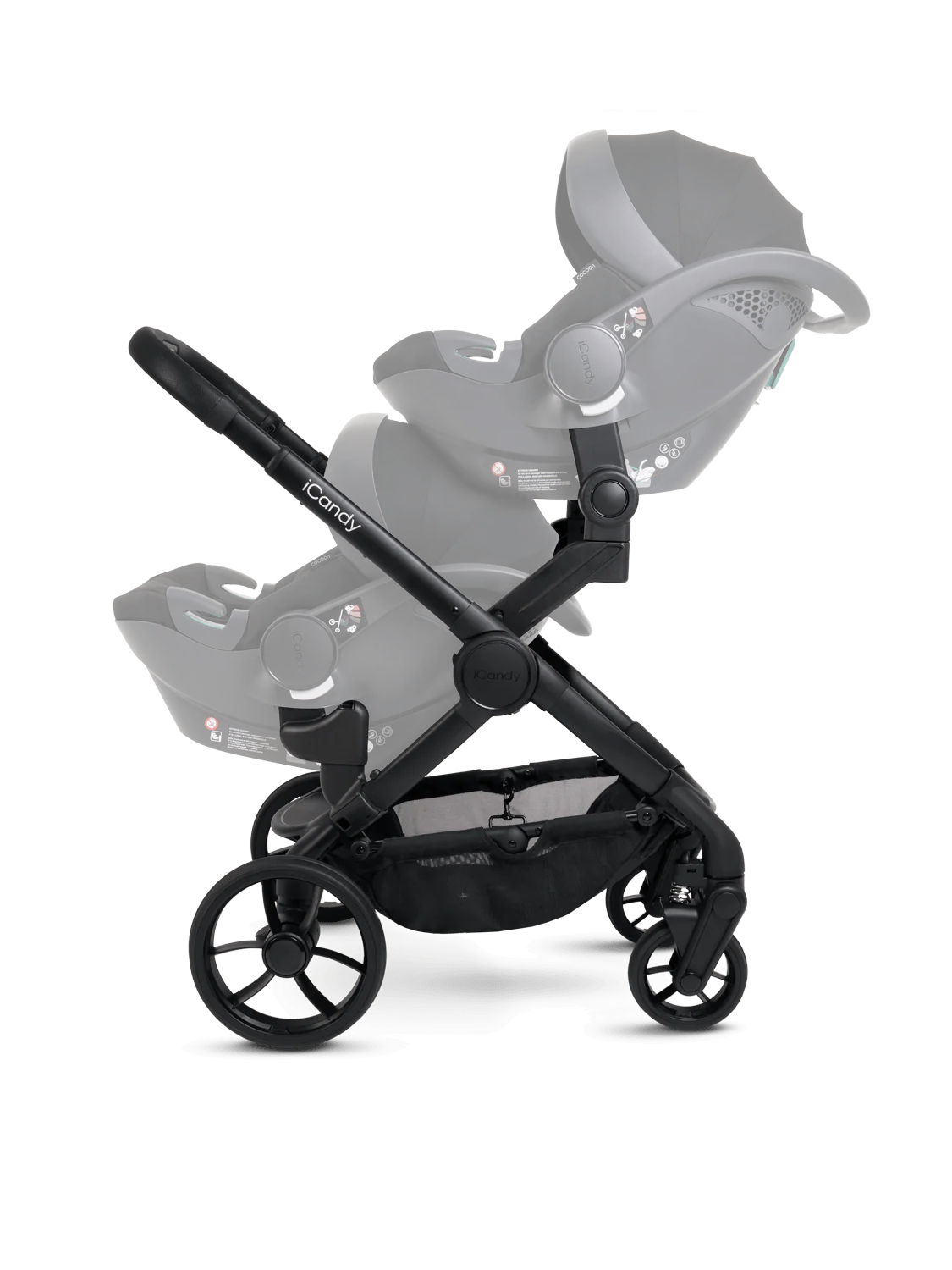 Peach 7 Porcini Pushchair and Carrycot - Twin