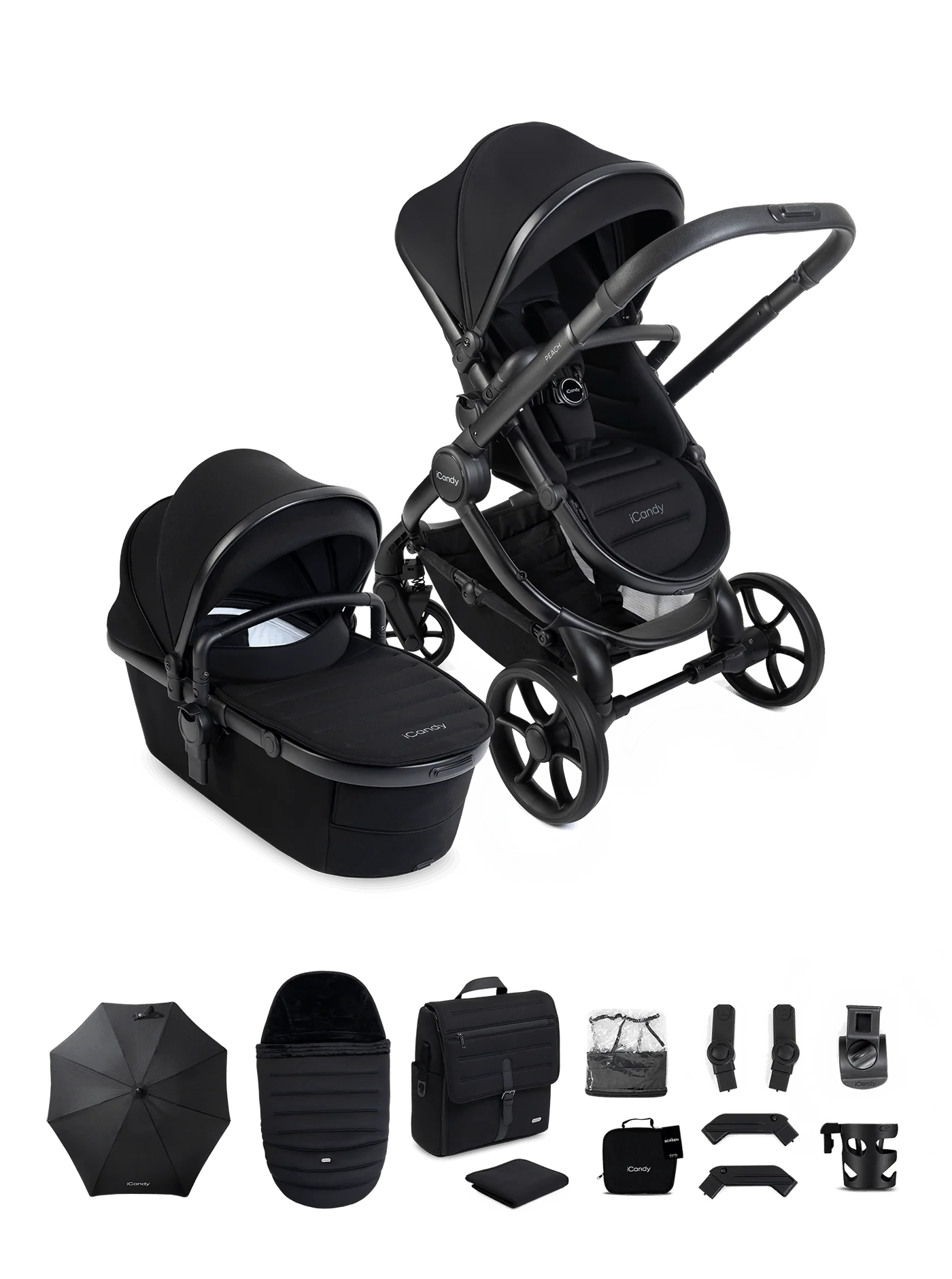 iCandy Peach 8 2-in-1 Kinderwagen – Black