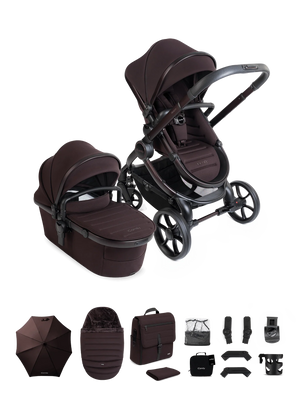 Peach 8 Coffee Bean Pushchair and Carrycot - Pushchair Bundle