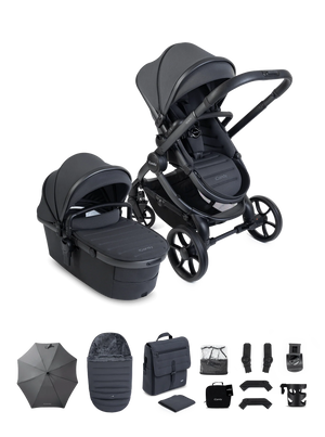 Peach 8 Grey Pushchair and Carrycot - Pushchair Bundle
