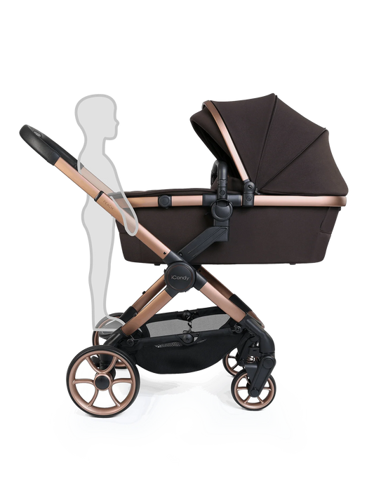 Peach 8 Pecan kinderwagen en reiswieg inclusief complete bundel