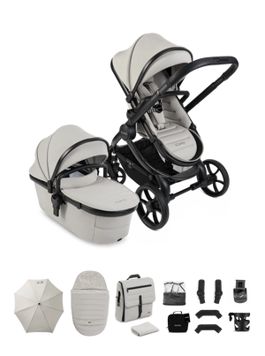 Peach 8 Taupe Pushchair and Carrycot - Pushchair Bundle