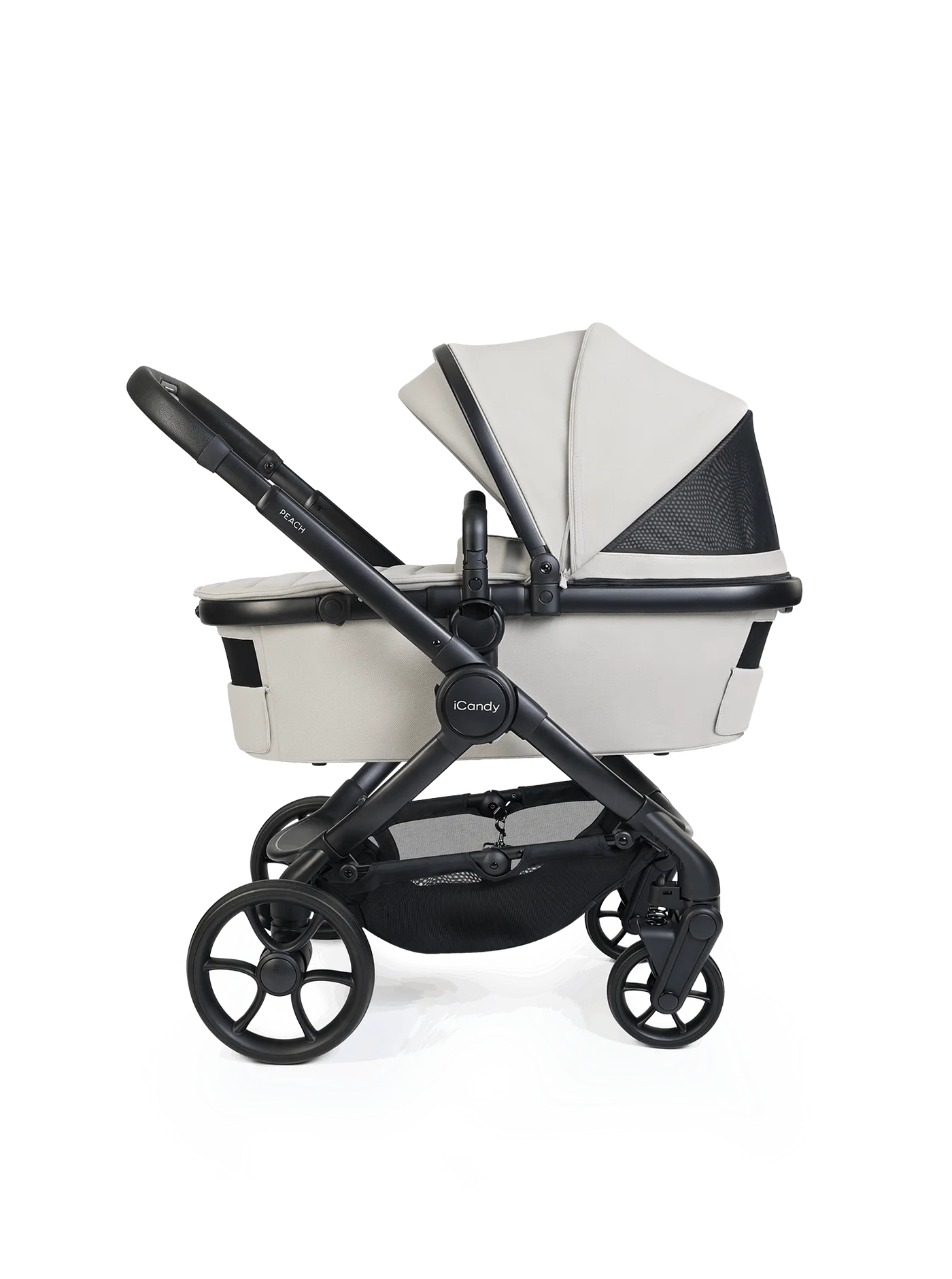 Peach 8 Taupe kinderwagen en reiswieg – kinderwagenset