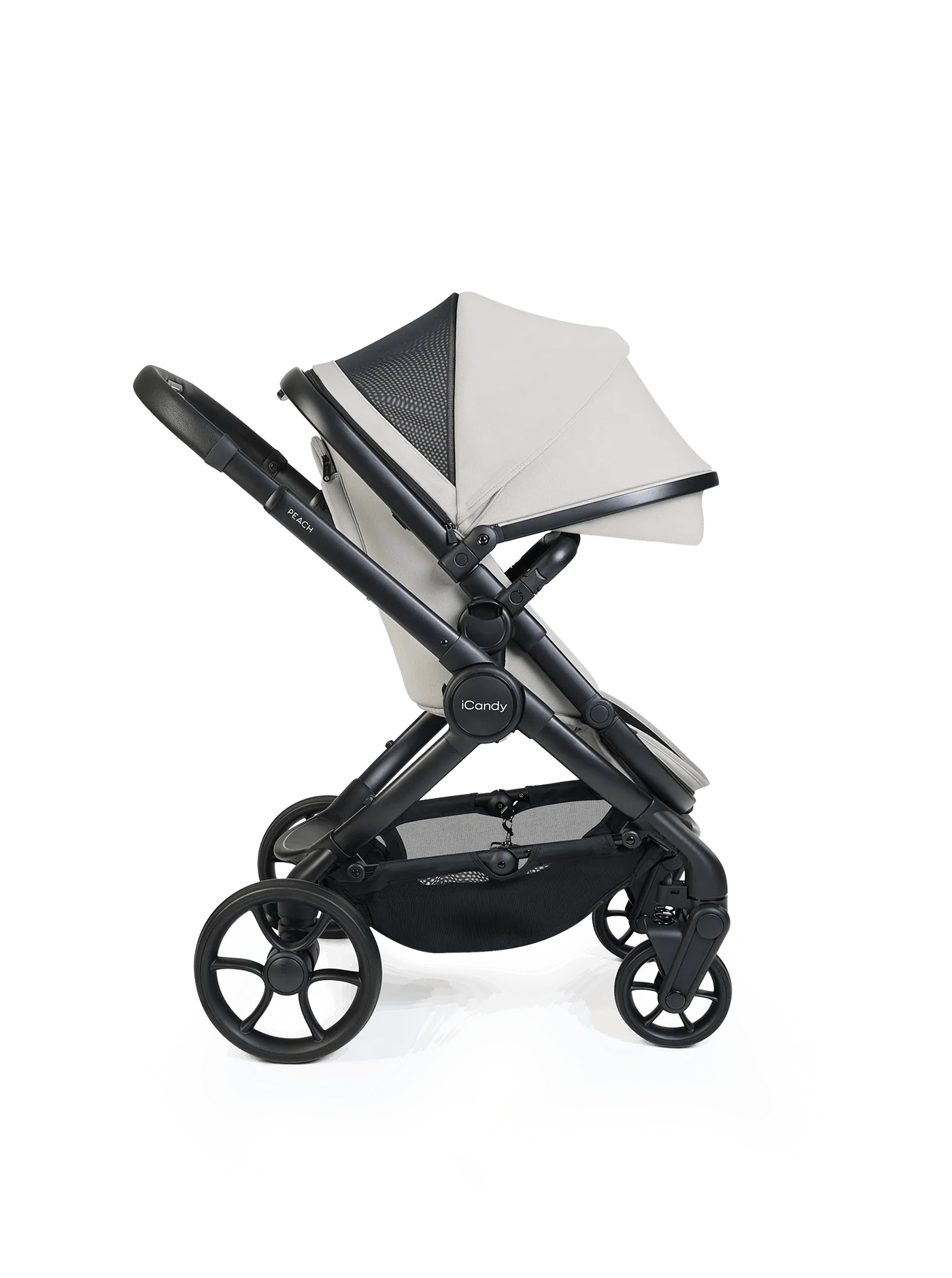 Peach 8 Taupe kinderwagen en reiswieg – kinderwagenset