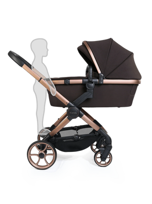 Peach 8 Pecan Pushchair and Carrycot - 360 Car Seat Pushchair Bundle