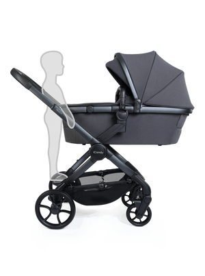 Peach 8 Grey Pushchair and Carrycot - 360 Car Seat Pushchair Bundle