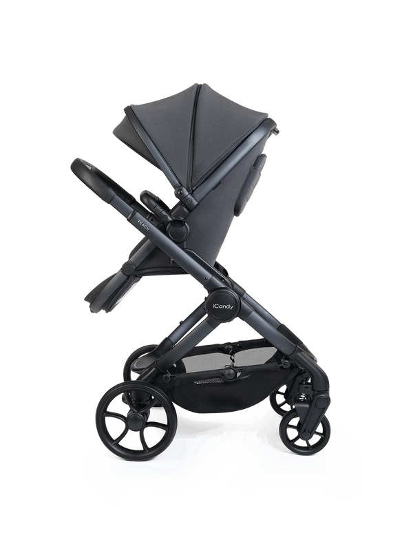 Peach 8 Grey Pushchair and Carrycot - 360 Car Seat Pushchair Bundle