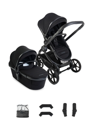Peach 8 Black Pushchair and Carrycot