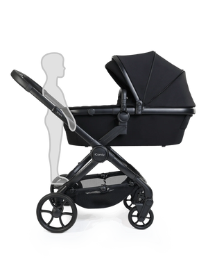 Peach 8 Black Pushchair and Carrycot