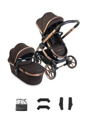 Peach 8 Pecan Pushchair and Carrycot