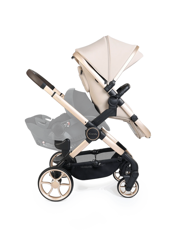 Peach 8 Biscotti Pushchair and Carrycot - Double Pushchair Bundle