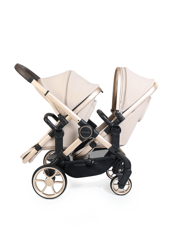 Peach 8 Biscotti Pushchair and Carrycot - Double Pushchair Bundle