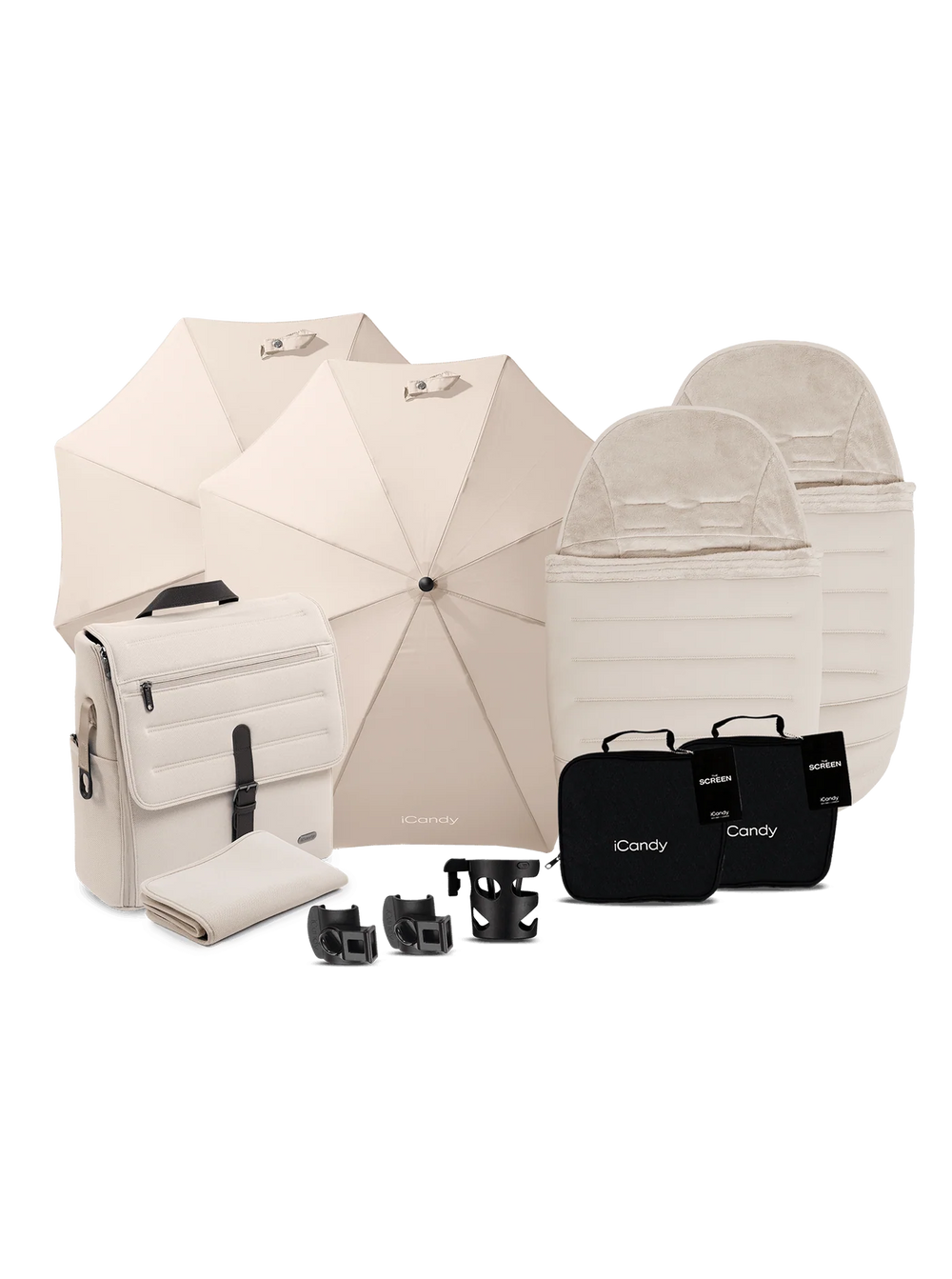 Peach 8 Biscotti-kinderwagen en -reiswieg inclusief Duo-complete bundel