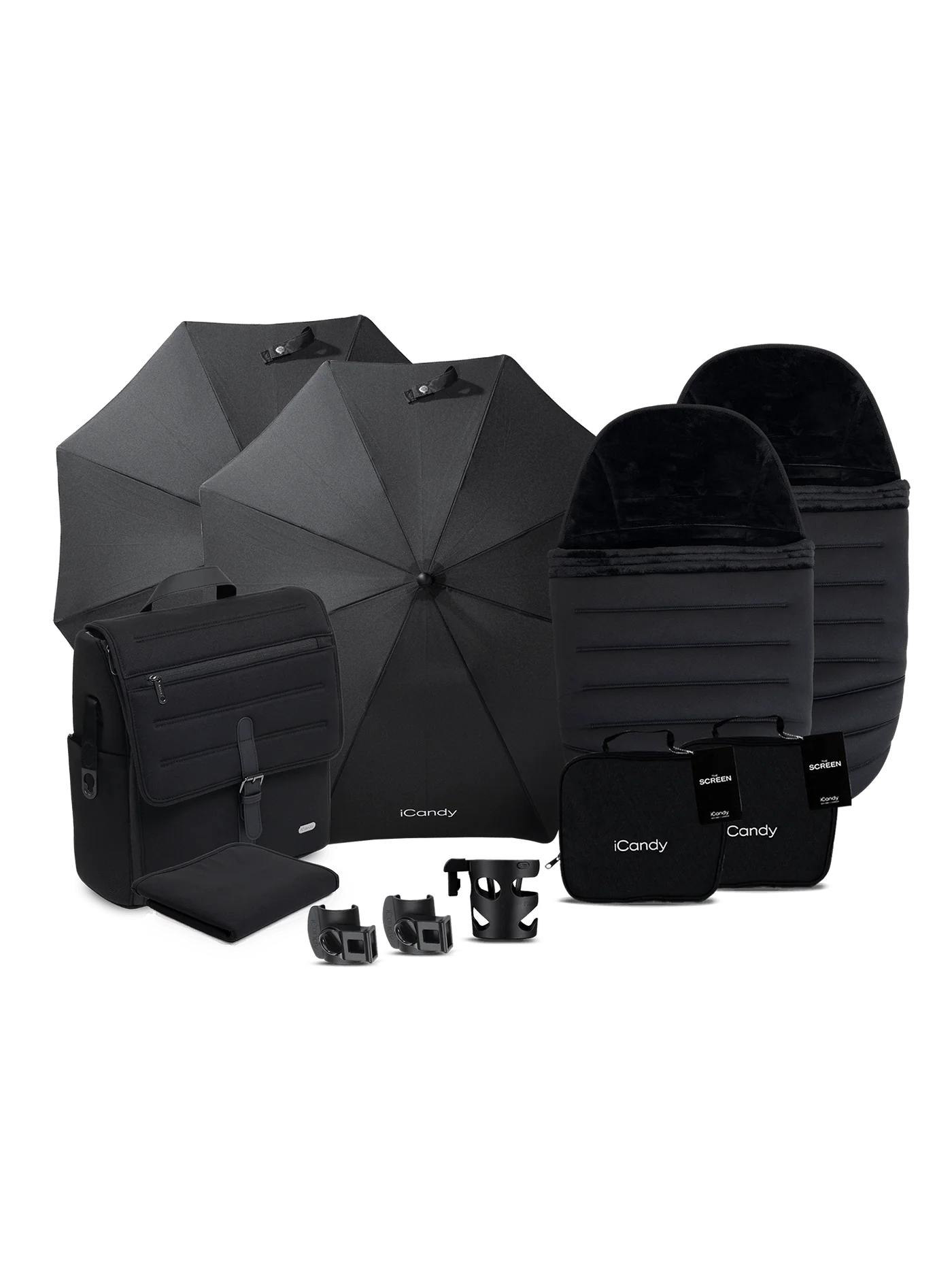 Peach 8 Black kinderwagen en reiswieg inclusief Duo-complete bundel