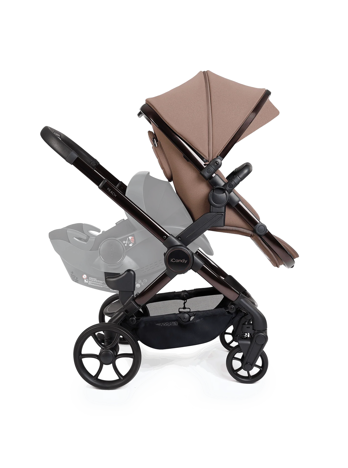 Peach 8 Coco kinderwagen en reiswieg inclusief Duo-complete bundel