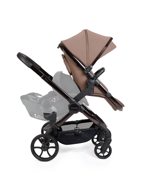 Peach 8 Coco Pushchair and Carrycot - Double Pushchair Bundle