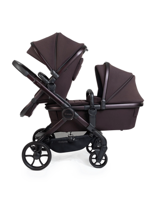 Peach 8 Coffee Bean Pushchair and Carrycot - Double Pushchair Bundle