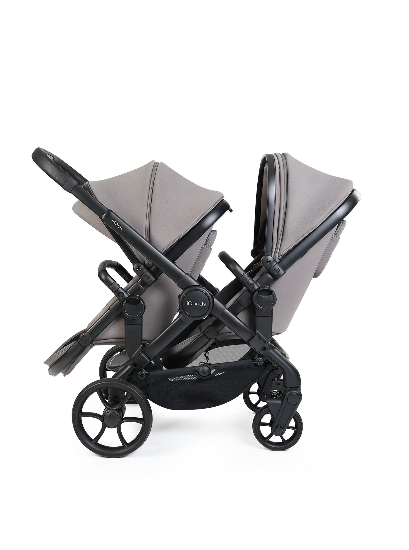 Peach 8 kinderwagen en reiswieg inclusief Duo-complete bundel (Porcini)