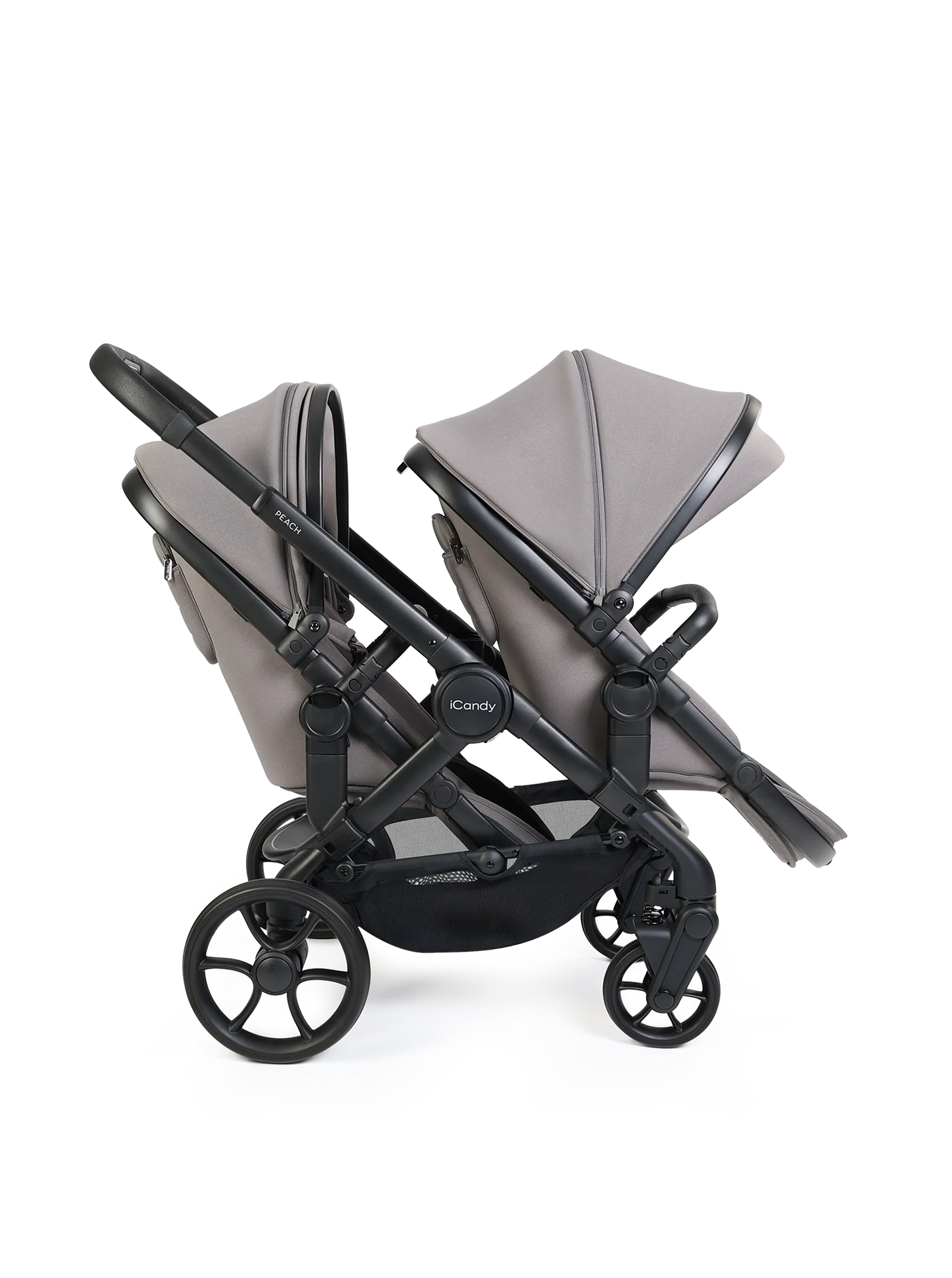 Peach 8 kinderwagen en reiswieg inclusief Duo-complete bundel (Porcini)