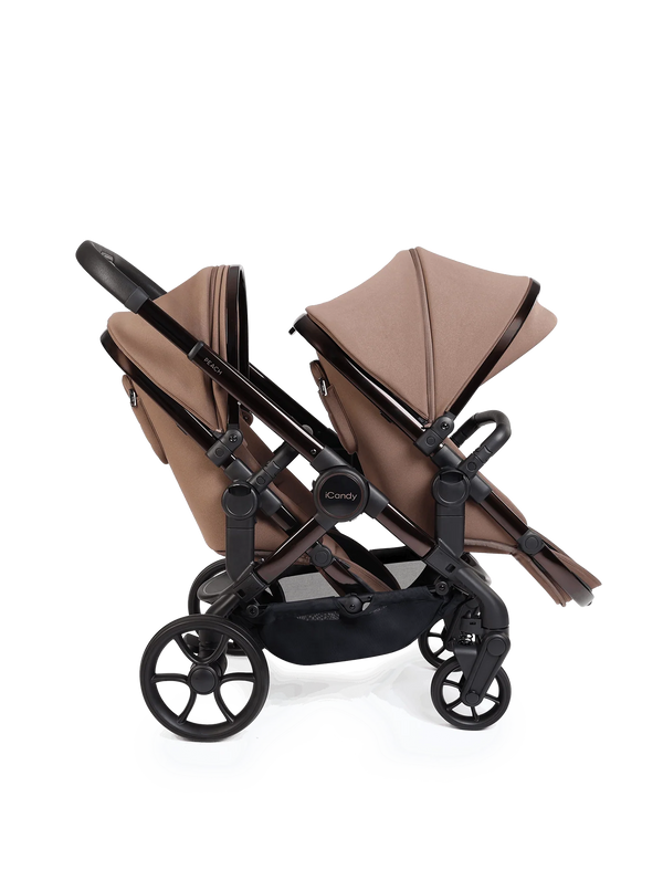 Peach 8 Coco Pushchair and Carrycot - Double 360 Car Seat Combo