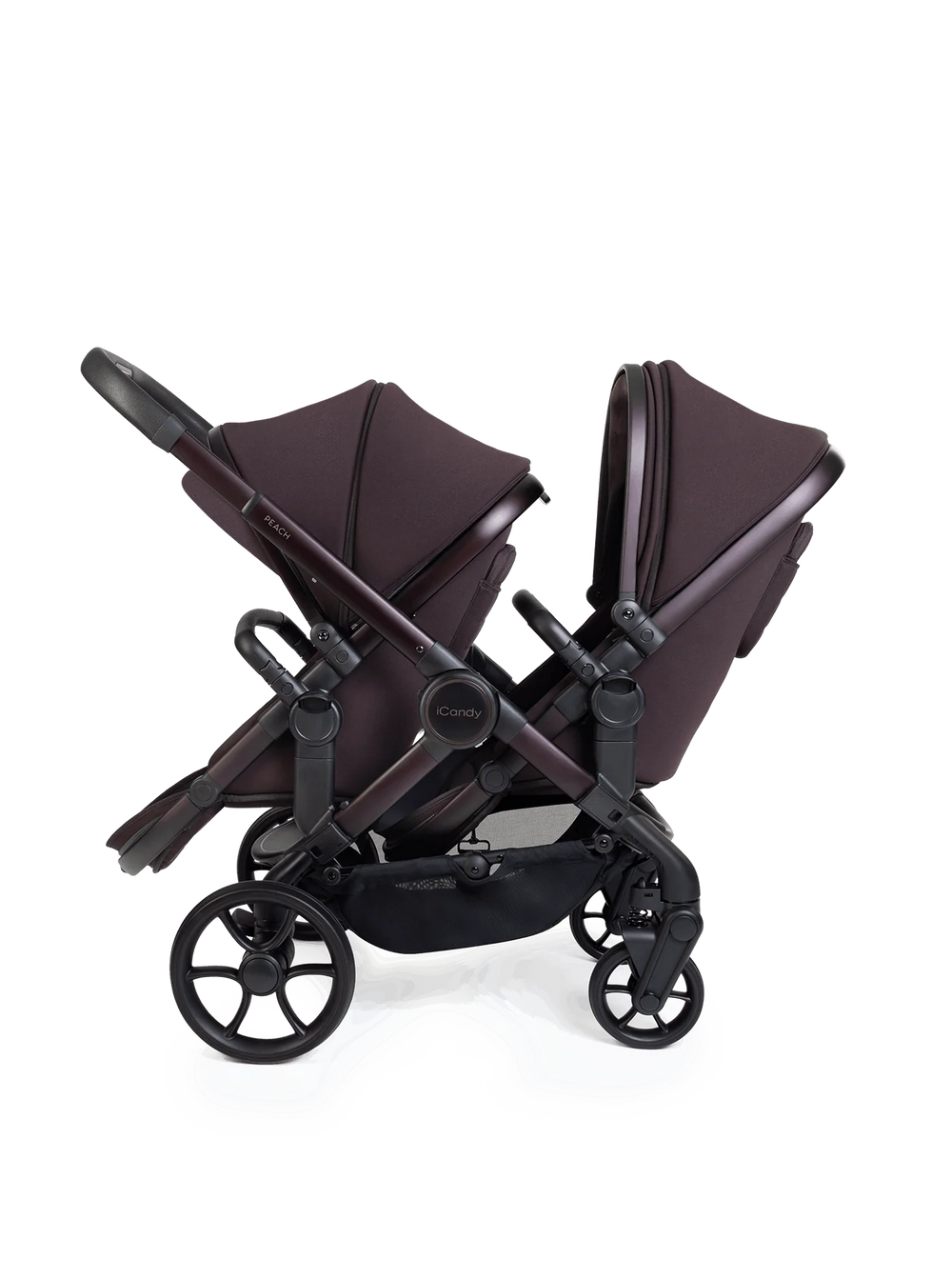iCandy Peach 8 Twin 3-in-1 Kinderwagen – Coffee Bean – Complete Bundle